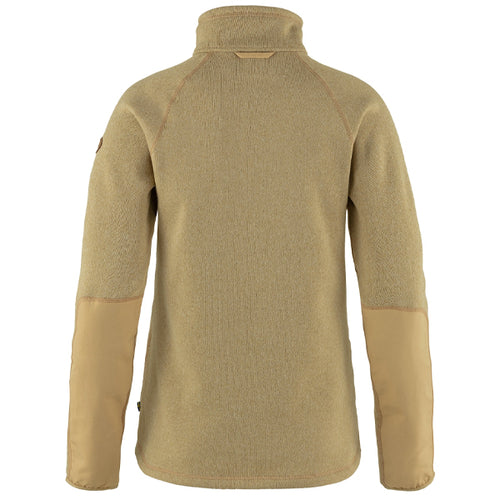 Fjällräven Women's Pullover - Övik Fleece Half Zip - Dune Beige