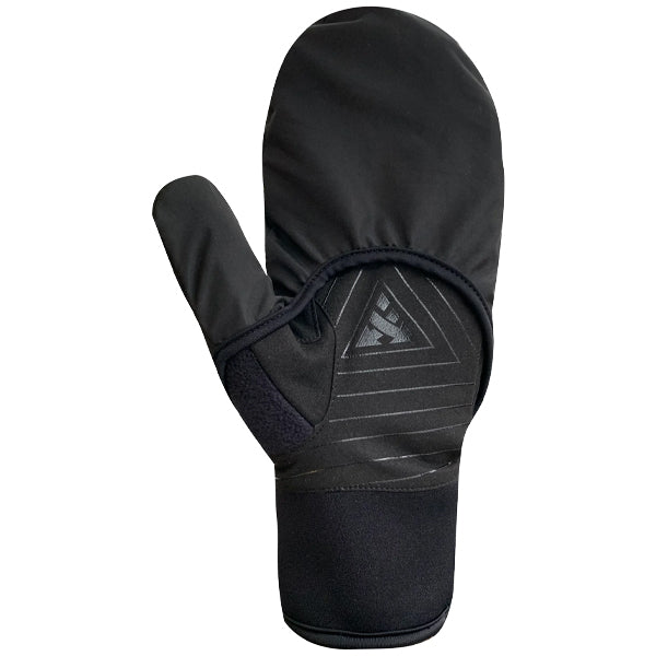Auclair Men&#39;s Mitts &amp; Gloves - Honeycomb Running Gloves - Black/Black/Silver