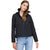 Tentree Women's Jackets - Nimbus Short Rain Jacket - Meteorite Black