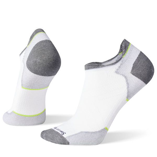 Smartwool Unisex Socks - Run Zero Cushion Low Ankle - White