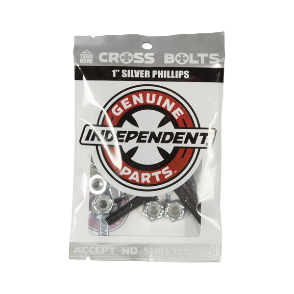 Independent Skate Hardware - Silver 1&quot; Phillips