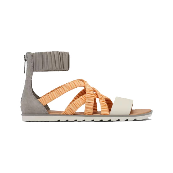 Sorel Women&#39;s Sandals - Ella II Ankle Strap - Chrome Grey, Faded Spark