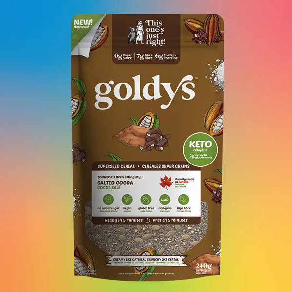 Goldy&#39;s Superseed Cereal - Cocoa &amp; Sea Salt - 240g