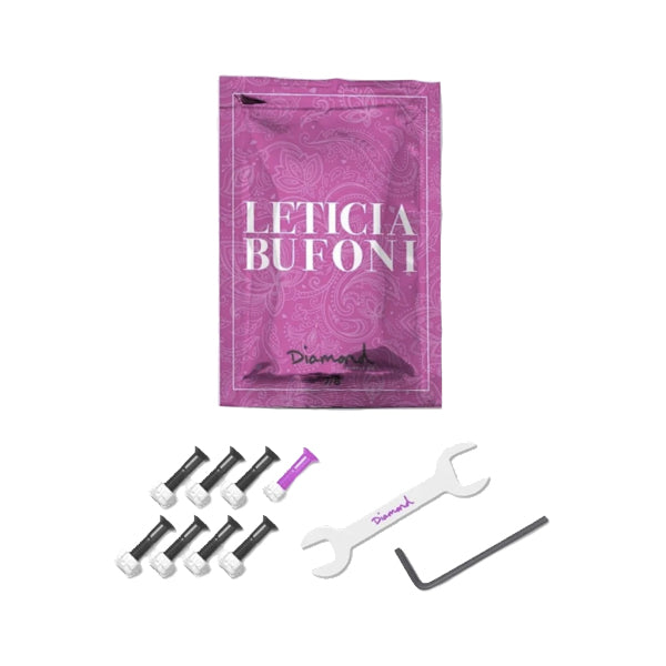 Diamond Skate Accessories - 7/8&quot; Leticia Bufoni Hella Tight Hardware Bolts - Pink