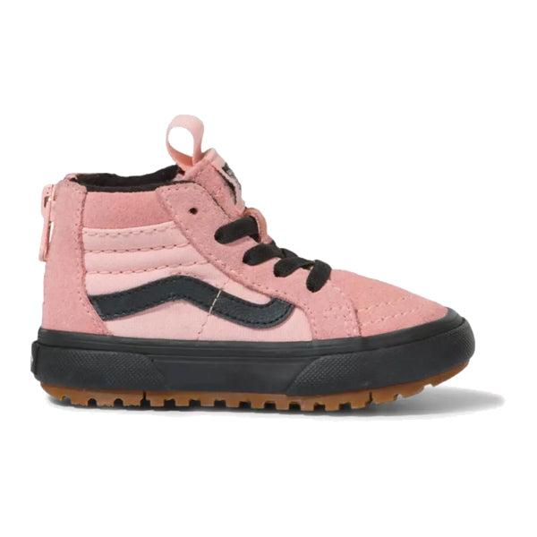Vans Youth Shoes - Sk8-Hi Zip Mte-1 - Powder Pink/Black
