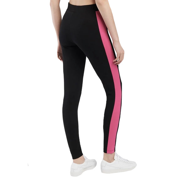 FILA Women&#39;s Pants - Riviera Legging - Black/Pink Glow/Scuba Blue