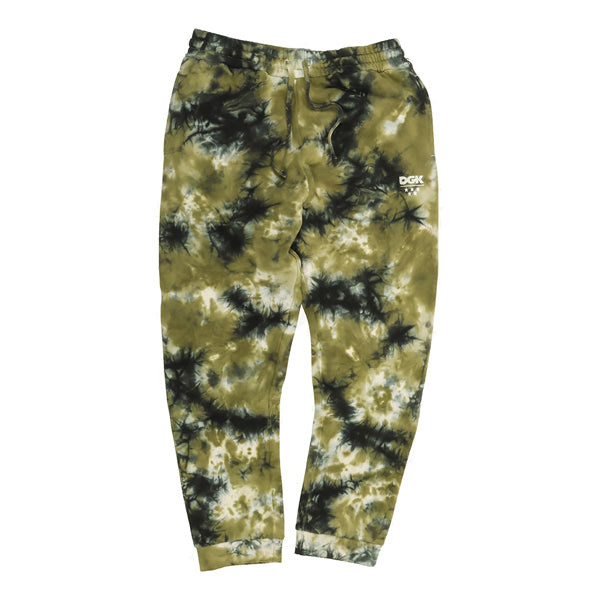 DGK Men&#39;s Sweatpants - Low Drip Fleece Pant - Camo Wash