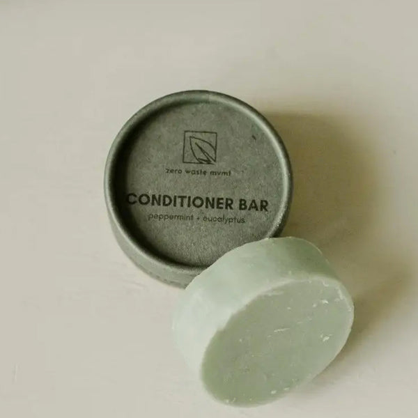 Zero Waste MVMT Conditioner Bar - Peppermint + Eucalyptus | Zero Waste Hair Care
