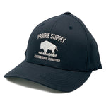 Prairie Supply Company Unisex Hats - Flexfit Wooly Combed - Dark Navy