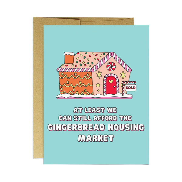 Party Mountain Paper Co. - Gingerbread Housing Market Christmas Card