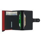 Secrid Unisex Wallets - Miniwallet - Matte Black & Red
