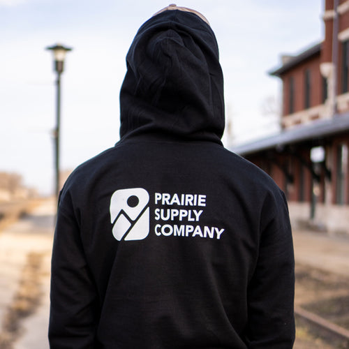 Prairie Supply Company Unisex Hoodies - Find Your North - Black