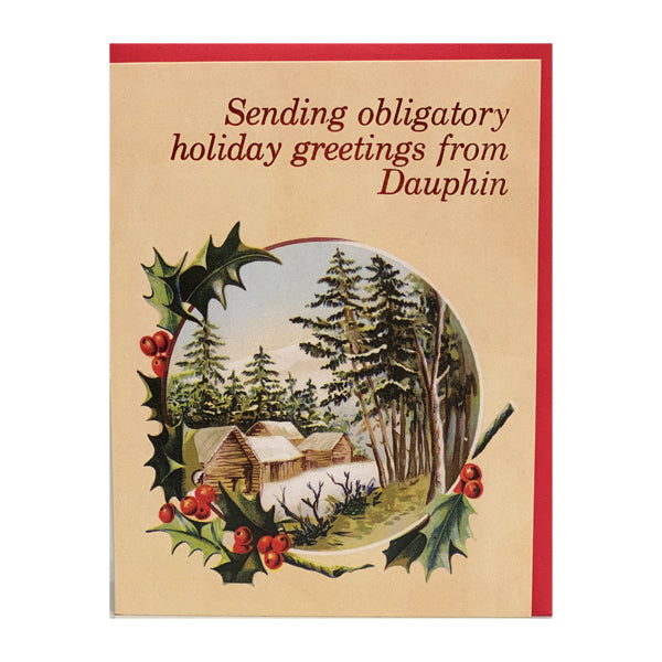Smitten Kitten Cards - Sending Obligatory Holiday Greeting From Dauphin