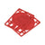 Independent Skate Accessories - 1/8" Flat Riser Pads 2PK Red