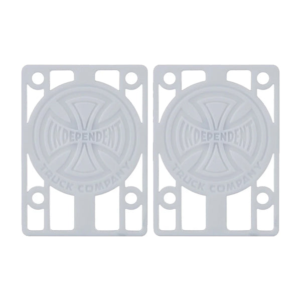 Independent Skate Accessories - 1/8&quot; Riser Pads 2PK White