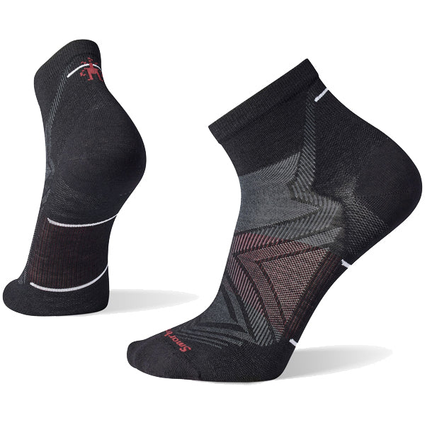 Smartwool Unisex Socks - Run Zero Cushion Ankle Socks - Black